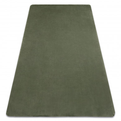 Alfombra de lavado moderna POSH shaggy, felpa, gruesa antideslizante, verde