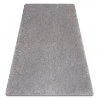 Alfombra de lavado moderna POSH shaggy, felpa, gruesa antideslizante, gris