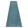 Alfombra, alfombra de pasillo SOFFI shaggy 5cm azul - para la cocina, entrada, pasillo