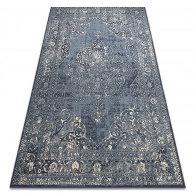 Alfombra NAIN Rosetón vintage 7599/50911 azul oscuro / beige