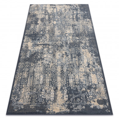 Alfombra NAIN vintage 7591/50911 azul oscuro / beige