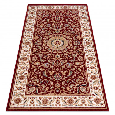 Alfombra NAIN Rosetón, marco 7176/51066 burdeos