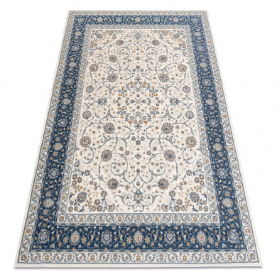 Alfombra NAIN Marco ornamento 7179/51913 beige / azul oscuro