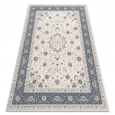 Alfombra NAIN Marco ornamento 7179/51943 beige / azul oscuro