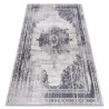 Alfombra lavable ANDRE 1187 Ornamento, vintage antideslizante - negro / blanco