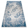 Alfombra lavable ANDRE 1819C Rosetón, vintage antideslizante - beige / azul