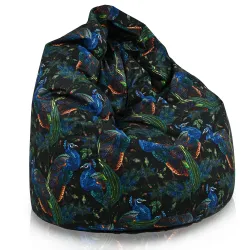 Puff Pera Estándar - Tejido Estampado Premium