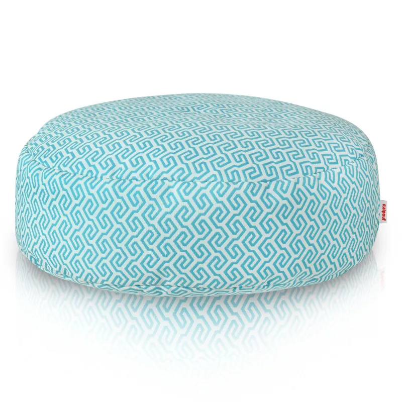 Puff Reposapiés Redondo - Tejido Estampado Premium – vista 2