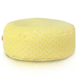 Puff Reposapiés Redondo - Tejido Estampado Premium