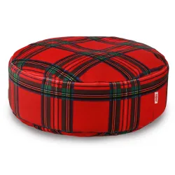 Puff Reposapiés Redondo - Tejido Estampado Premium