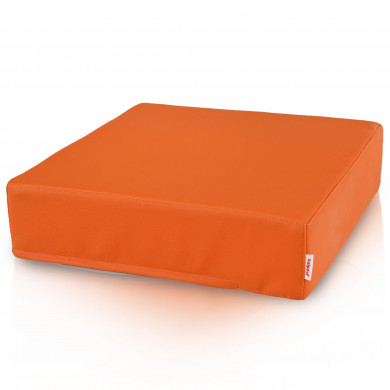 Cojín Cube Soft: asiento de cuero ecológico con espuma tapizada