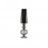 Lámpara de mesa Aveiro con cable negro, altura 78 cm 5126