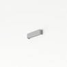 Lámpara de pared STRAIGHT WALL SILVER XS 26 cm | plata 6354