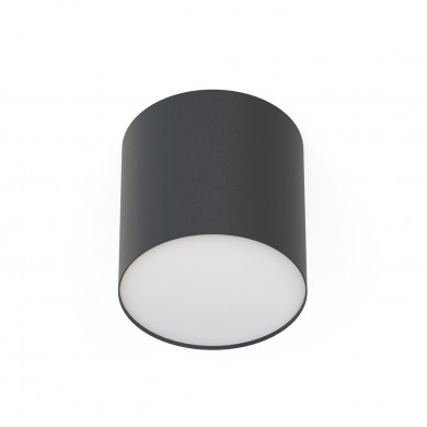 Lámpara de techo/foco POINT PLEXI NEGRO, diámetro 13 cm, 6526