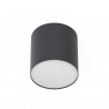 Lámpara de techo/foco POINT PLEXI NEGRO, diámetro 13 cm, 6526