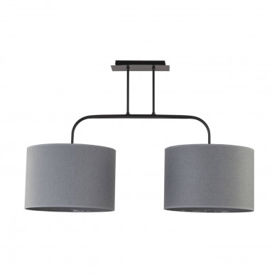 Lámpara de techo con doble pantalla 25 cm E27 ALICE GRAY | gris 6817