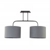 Lámpara de techo con doble pantalla 25 cm E27 ALICE GRAY | gris 6817