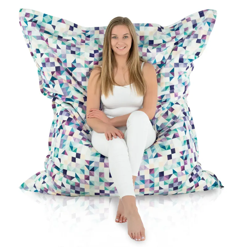 Cojín de Suelo Gigante XXL para adultos Gigante - Tejido Estampado Premium – vista 40
