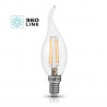 Bombilla decorativa FILAMENT LED E14 4W, cálida 3000K, llama de vela