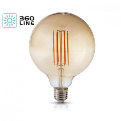 Bombilla LED FILAMENT E27 7W cálida 2700K GLOBE G125