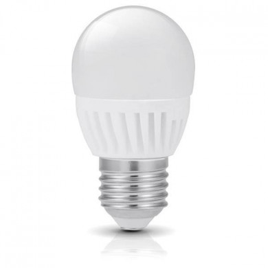 Bombilla LED E27 9 W neutra 4000 K PREMIUM bola G45