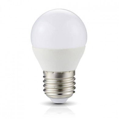 Bombilla LED E27 6 W neutra 4000 K G45 bola