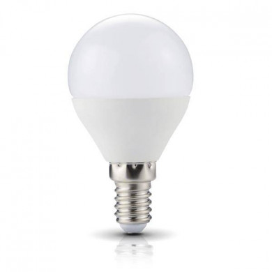 Bombilla LED E14 6W neutra 4000K bola G45