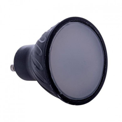 Bombilla LED negra 7 W GU10 color cálido 3000 K EKZA565