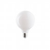 E27 8 W cálida 3000 K bombilla LED de bola de cristal sin collar G95 lechosa 9177