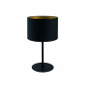 Lámpara de mesa moderna con pantalla ALICE negra/dorada 9091