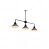 Lámpara de techo retro loft CRAFT, negro/blanco, ancho 95 cm 9150