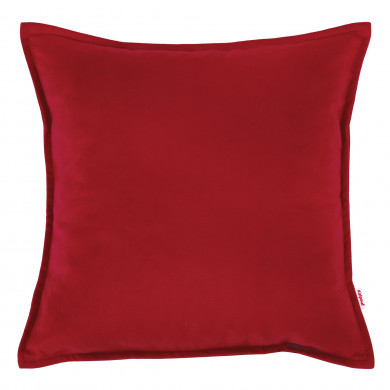 Rojo Almohada Cuadrada Decorativa terciopelo