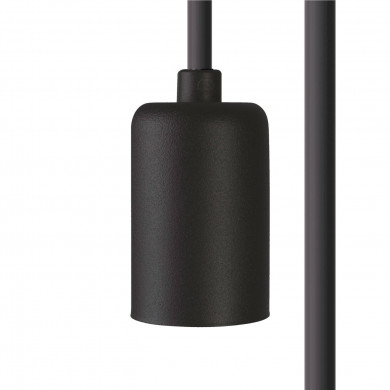 Suspensión ""CAMELEON CABLE E27 7 M NEGRO"" 8663