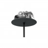 CAMELEON CANOPY F NEGRO soporte empotrado, negro, diámetro 8 cm 8547