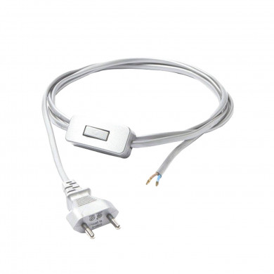CAMELEON CABLE SWITCH cable blanco con interruptor" 8612