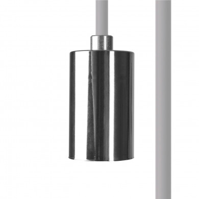8650 Suspensión ""CAMELEON CABLE E27 1,5 M BLANCO/CROMO"" 8650