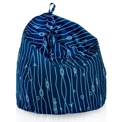 Puff Pera Estándar - Tejido Estampado Premium