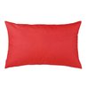 Rojo Almohada Rectangular De Jardín nylon