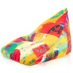 Puff Asiento de Suelo XL Bermuda - Tejido Estampado Premium