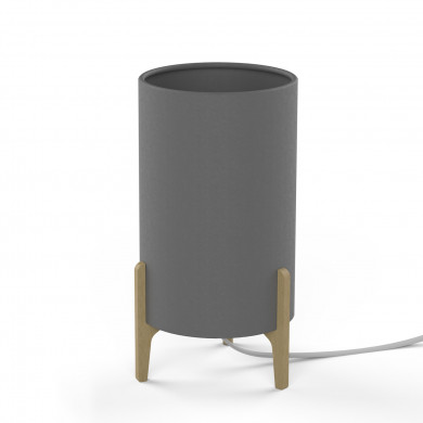 Lámpara de mesa para dormitorio ROCKET GRAY | gris 8448