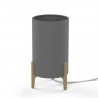 Lámpara de mesa para dormitorio ROCKET GRAY | gris 8448