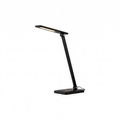 Lámpara de escritorio para el trabajo y el hogar STYLE LED con cargador inductivo 1A | negra 8404