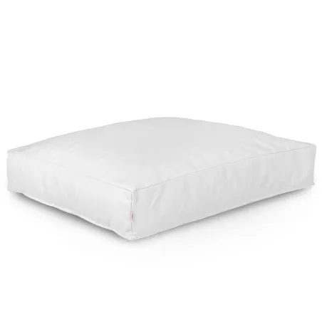 Cama impermeable para perros y gatos en nylon blanco, ideal para exteriores