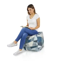 Puff Cuadrado Cubo - Tejido Estampado Premium – vista 6