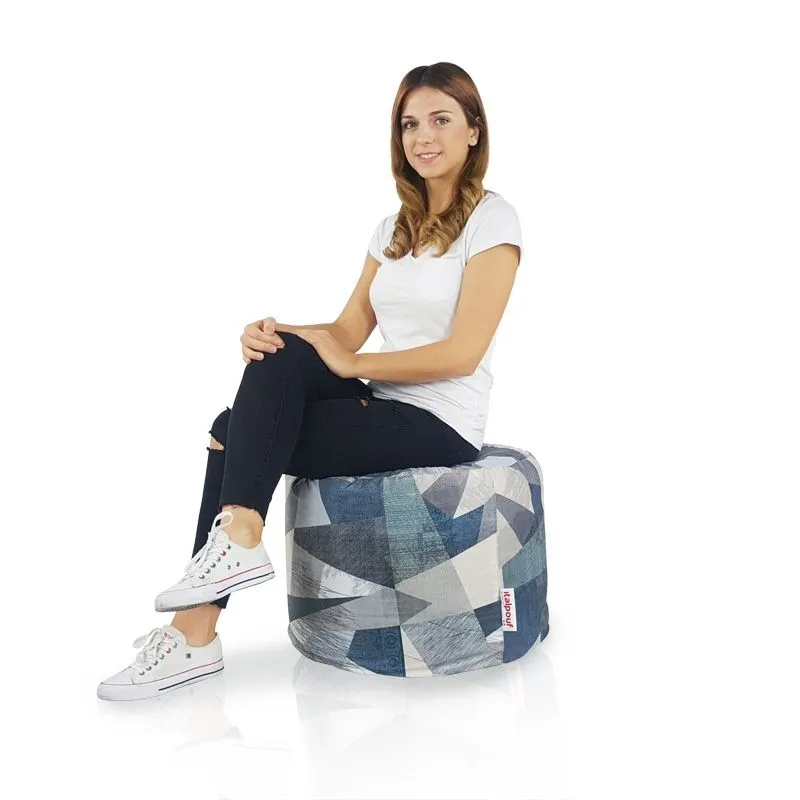 Puff Redondo Cilindro - Tejido Estampado Premium – vista 21