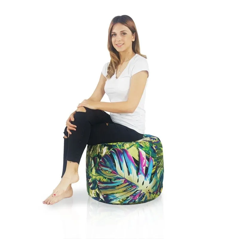 Puff Redondo Cilindro - Tejido Estampado Premium – vista 7