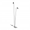 Lámpara de pie doble MONO 120 cm 2xGU10 | negro 7708