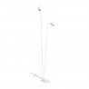 Lámpara de pie doble MONO 120 cm 2xGU10 | blanco/dorado 7715