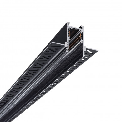 RECCESSED TRACK LVM 48V 100 cm riel magnético empotrado | negro 10156