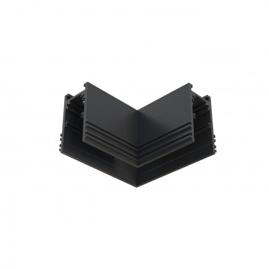 RECESSED TRACK LVM conector angular horizontal | negro 10158
